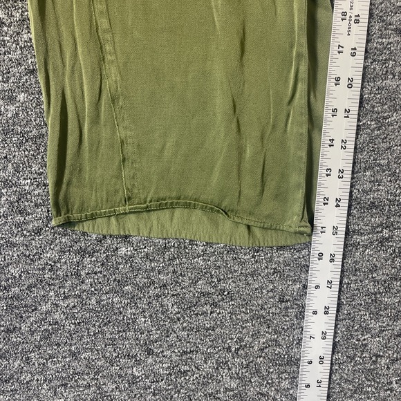 Anthropologie‎ Saturday Sunday Viscose Silky Wideleg Pant Women S Green Hippie - Picture 7 of 10